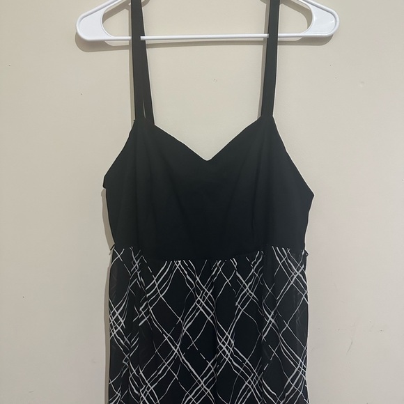 Torrid High Low Black Plaid High Low Hem Spaghetti Strap Dress Size 14 - Picture 3 of 7